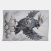 Linge De Cuisine Crows Rock ! Poster Corbeau (Horizontal)