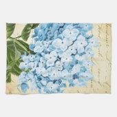 Linge De Cuisine Cru bleu de fleur d'hortensia botanique (Horizontal)