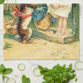 Linge De Cuisine Cru : Pâques - (Plié)