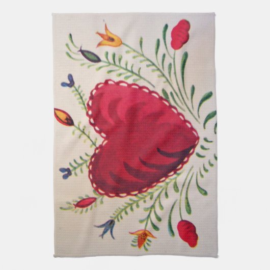 Linge De Cuisine Cru : Saint-Valentin - (Vertical)