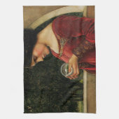 Linge De Cuisine Crystal Ball Woman Waterhouse Peinture (Vertical)