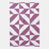 Linge De Cuisine Cube Déco géométrique violet chaud (Vertical)
