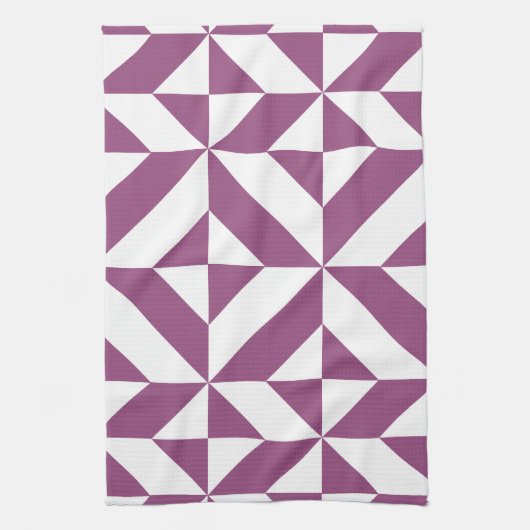 Linge De Cuisine Cube Déco géométrique violet chaud (Vertical)