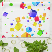 Linge De Cuisine Cubes colorés 1 (Plié)