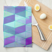 Linge De Cuisine Cubes en triangles Motif géométrique (Quart Plié)