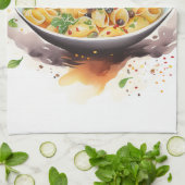 Linge De Cuisine Cucina Italiana : Artiste Italien (Plié)