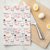 Linge De Cuisine Cuddle Motif de chats (Quart Plié)