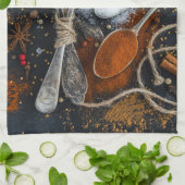 Linge De Cuisine Cuillères et épices en argent (Plié)