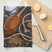 Linge De Cuisine Cuillères et épices en argent (Quart Plié)