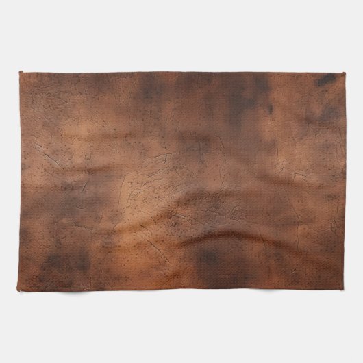 Linge De Cuisine Cuir Brown Faux (Horizontal)