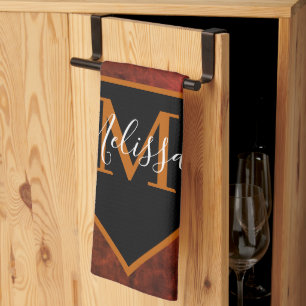 Linge De Cuisine Cuir brut personnalisé
