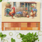 Linge De Cuisine Cuire coop de poulet bienvenue ajouter du texte (Plié)