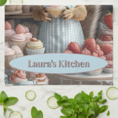 Linge De Cuisine Cuire l'écureuil avec Cupcake (Plié)