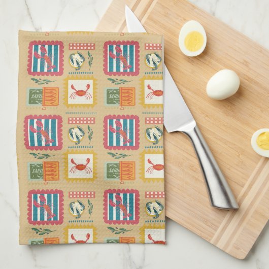 Linge De Cuisine Cuisine de capture côtière (Quart Plié)