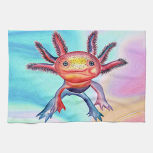 Linge De Cuisine Cuisine de conception d'Axolotl/serviette de main