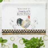 Linge De Cuisine Cuisine de coq noir & tan Check Balayage (Plié)