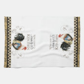 Linge De Cuisine Cuisine de coq noir & tan Check Balayage (Horizontal)