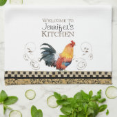 Linge De Cuisine Cuisine de coq noir & tan Check Balayage (Plié)