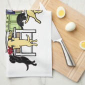 Linge De Cuisine Cuisine de maman du Labrador (Quart Plié)