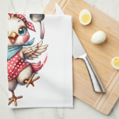 Linge De Cuisine Cuisine de poulet mignonne Citation de cuisine amu (Quart Plié)