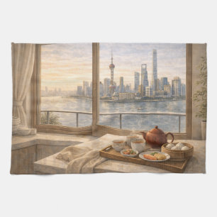 Linge De Cuisine Cuisine de Shanghai, aquarelle du matin