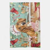 Linge De Cuisine Cuisine de vacances Coonhound : Festive Noël (Vertical)