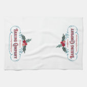 Linge De Cuisine Cuisine de vacances personnalisée Monogramme de fa (Horizontal)