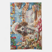 Linge De Cuisine Cuisine de vacances Setter anglais : Festive Chris (Vertical)