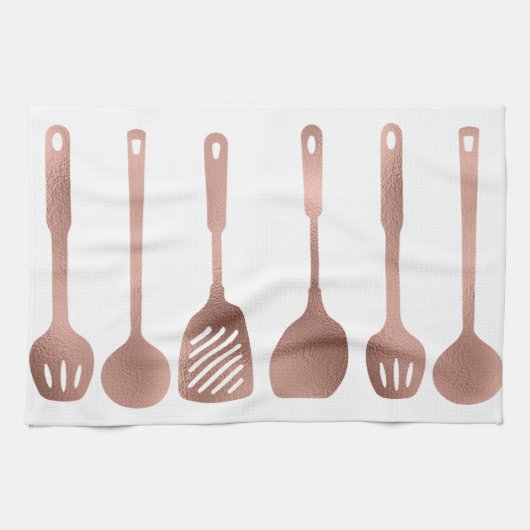 Linge De Cuisine Cuisine d'ustensiles de cuisine rose Gold (Horizontal)
