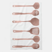 Linge De Cuisine Cuisine d'ustensiles de cuisine rose Gold (Vertical)