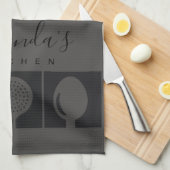 LINGE DE CUISINE CUISINE EN CHEF EN CUISINE GRAY SPOON FORK SKIMMER (Quart Plié)