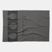 LINGE DE CUISINE CUISINE EN CHEF EN CUISINE GRAY SPOON FORK SKIMMER (Horizontal)