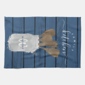 Linge De Cuisine Cuisine familiale Cuisine rustique Bleue Bois Jar  (Horizontal)