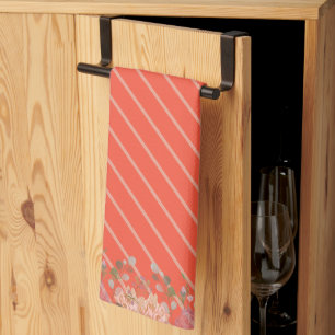 Linge De Cuisine Cuisine florale rustique élégante