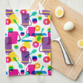 Linge De Cuisine Cuisine Funky Neon | Ajouter Votre Nom (Quart Plié)