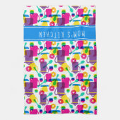 Linge De Cuisine Cuisine Funky Neon | Ajouter Votre Nom (Vertical)