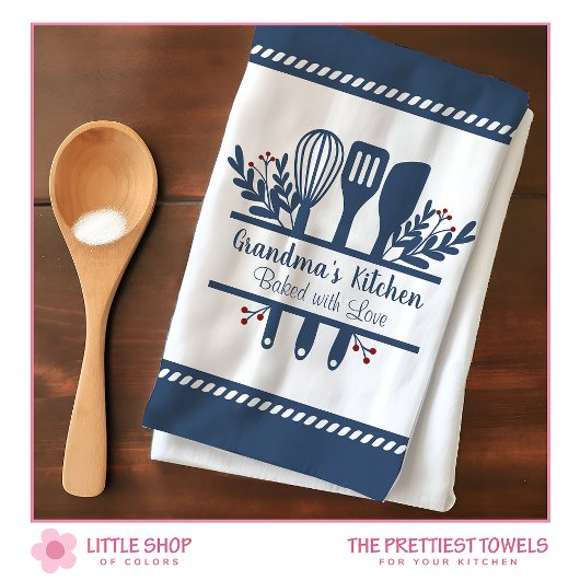 Linge De Cuisine Cuisine Grandmas cuite avec amour personnalisable