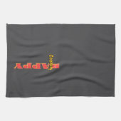 Linge De Cuisine Cuisine Heureuse Dk Gris (Horizontal)