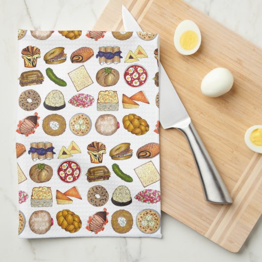 Linge De Cuisine Cuisine juive Cuisine Dîner de Vacances Aliments I (Quart Plié)