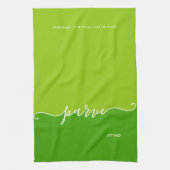 Linge De Cuisine Cuisine Kosher Script Parve avec Hébreu vert (Vertical)