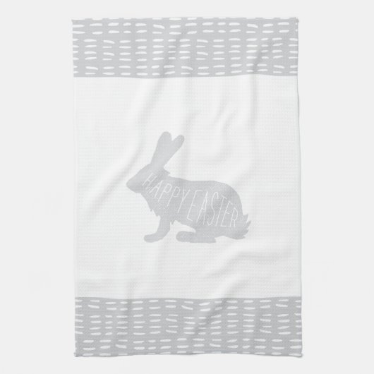 Linge De Cuisine Cuisine lapin lapin gris pâle simple et doux (Vertical)