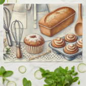 Linge De Cuisine Cuisine maison confortable avec tablier (Plié)