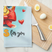 Linge De Cuisine Cuisine mignonne mot art (Quart Plié)