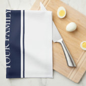 Linge De Cuisine Cuisine moderne de blanc de marine de famille (Quart Plié)