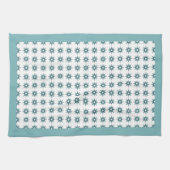 Linge De Cuisine Cuisine Motif De Starburst Turquoise Du Milieu Du  (Horizontal)