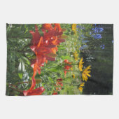 Linge De Cuisine Cuisine orange profonde t de delphinium bleu de (Horizontal)