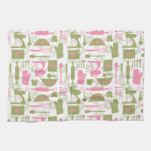Linge De Cuisine Cuisine rétro rose (Horizontal)