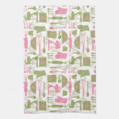 Linge De Cuisine Cuisine rétro rose (Vertical)
