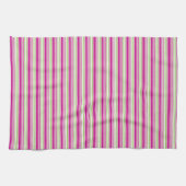 Linge De Cuisine Cuisine Rose Vert Et Blancs (Horizontal)