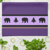 Linge De Cuisine Cuisine Serviette-Yellowstone Lodge 3 Ours et arbr (Plié)